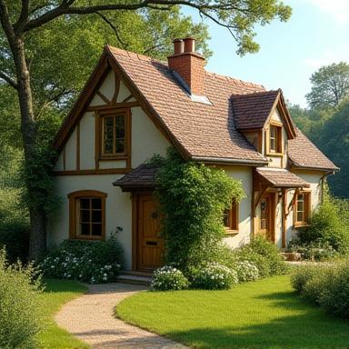 Authentic local cottage in countryside